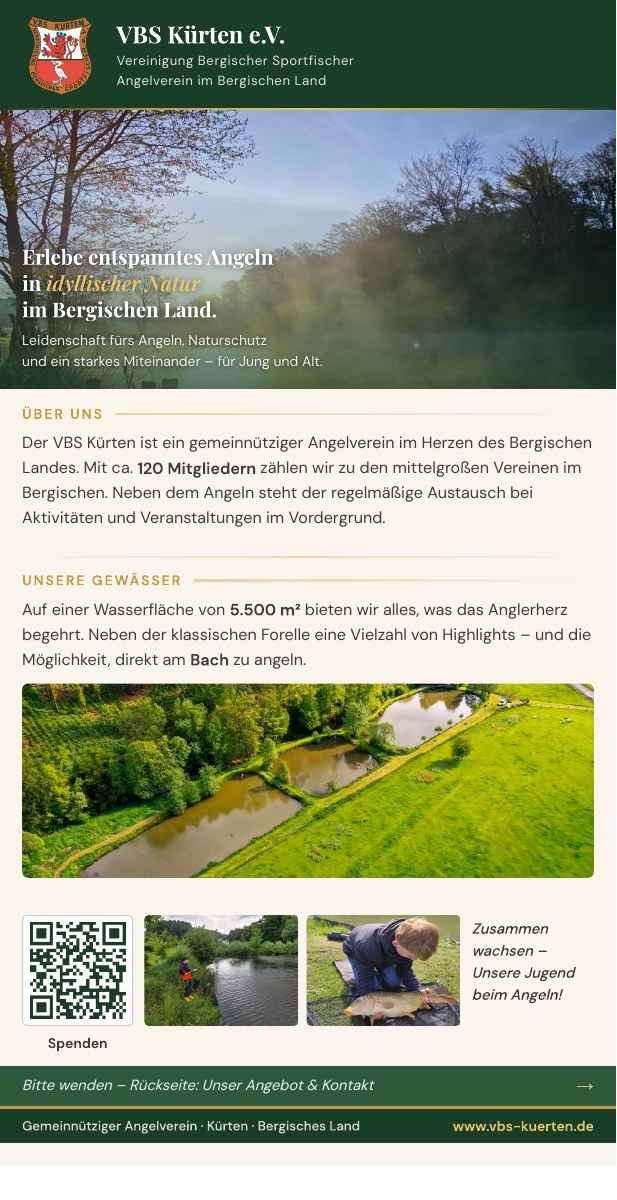 Vorderseite unseres Vereinsflyers 2026 – zum Öffnen der vollständigen PDF anklicken